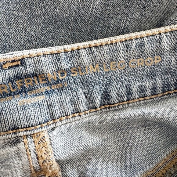 Chicos So Slimming Girlfriend Slim Leg Crop Jeans Light Wash Size 2 (L/12) - Picture 7 of 9